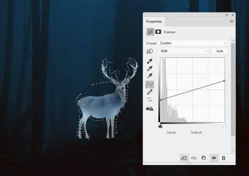 آموزش طراحی گوزن درخشان در فتوشاپ